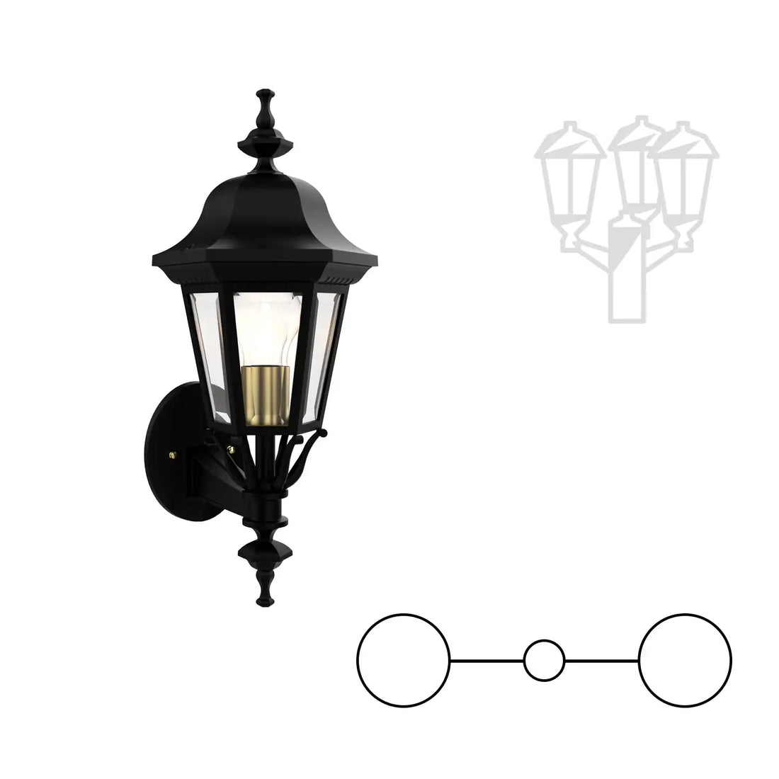 SNOC FLORENCE - TWO HEAD UP MOUNT FOR SMALL POST 13724 2A - Post