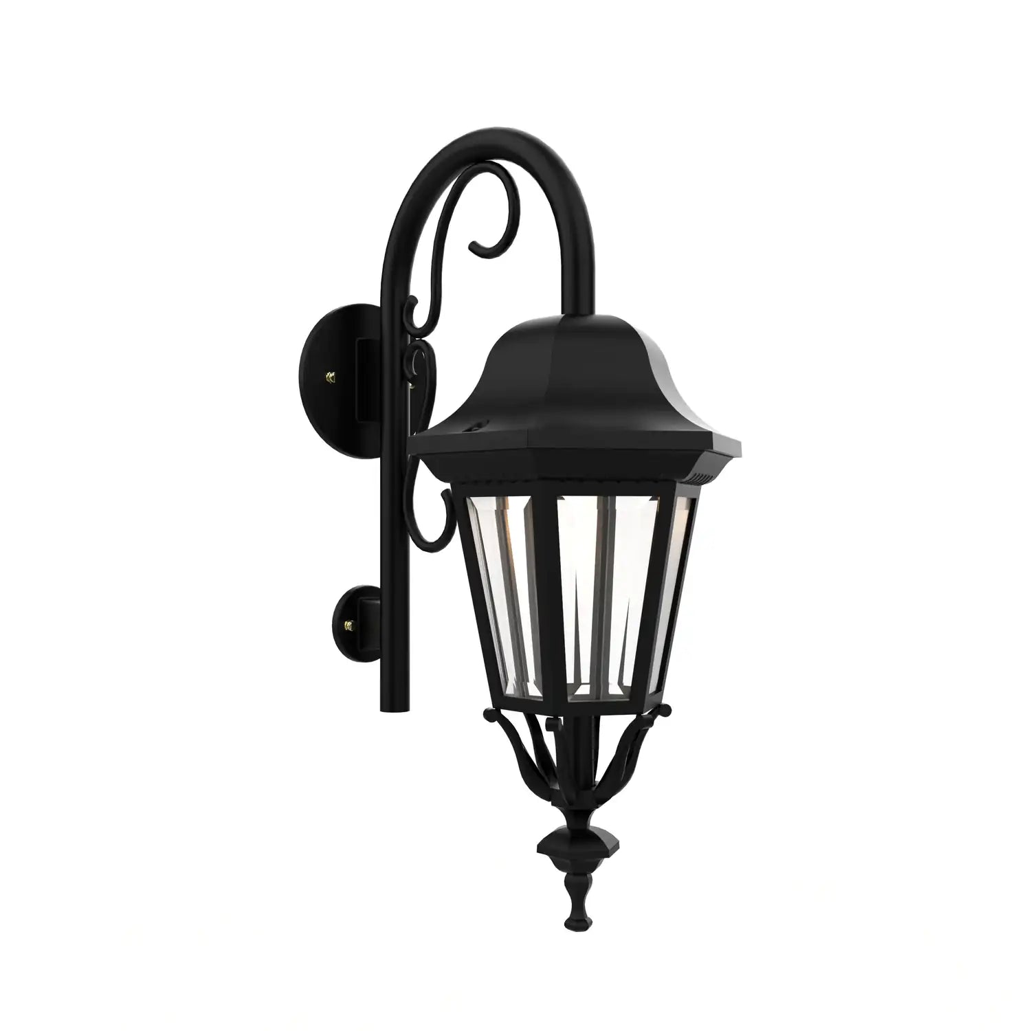 SNOC, FLORENCE - WALL MOUNT DOWN WITH CANE CLOSED BOTTOM SMALL SIZE 13798, OUTDOOR WALL LIGHTS