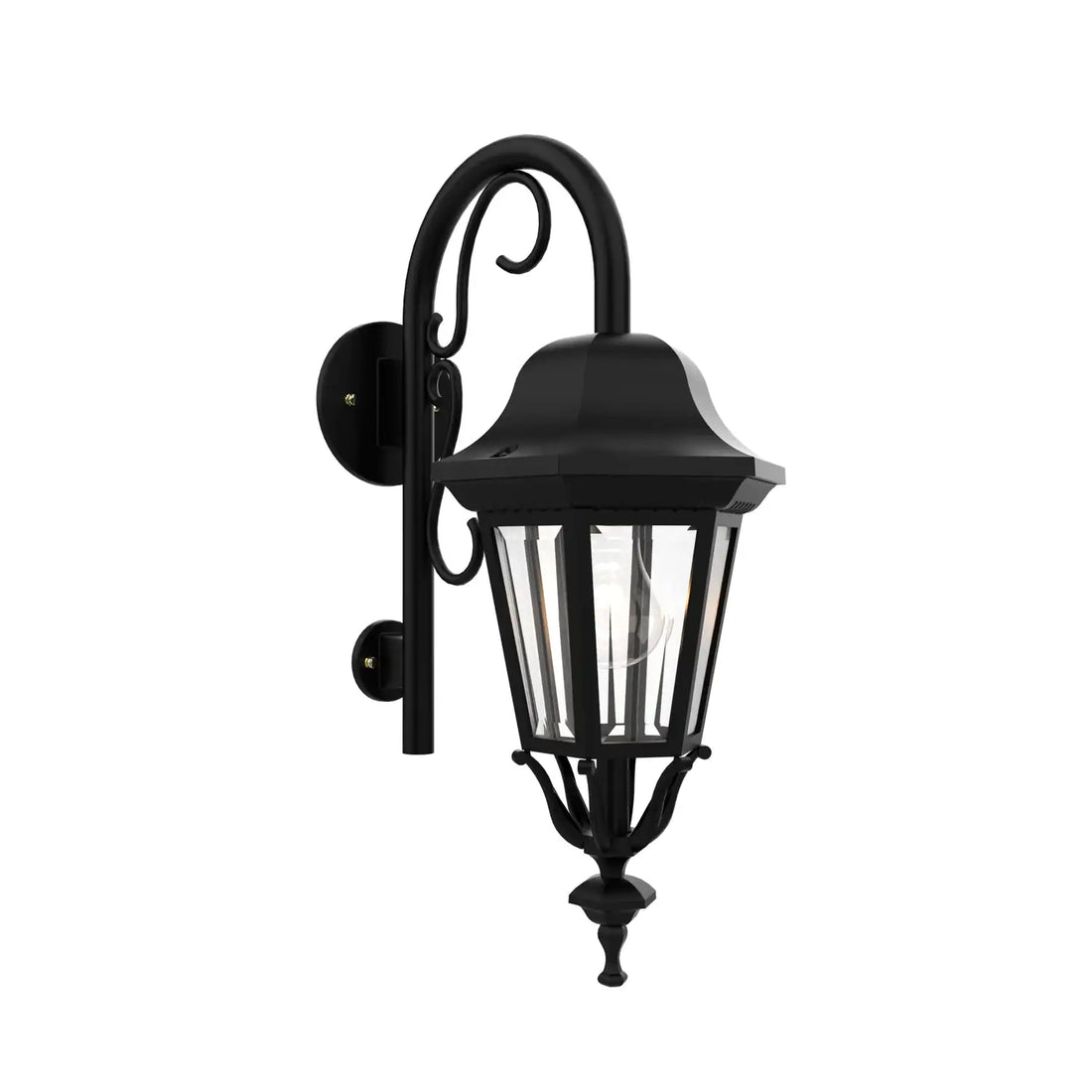 SNOC, FLORENCE - WALL MOUNT DOWN WITH CANE CLOSED BOTTOM SMALL SIZE 13798, OUTDOOR WALL LIGHTS
