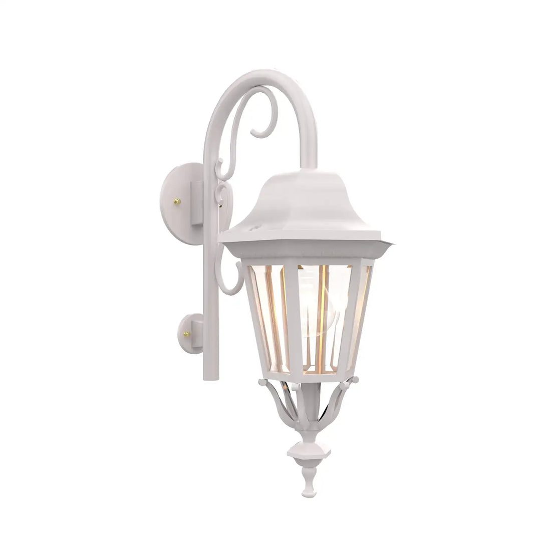 SNOC, FLORENCE - WALL MOUNT DOWN WITH CANE CLOSED BOTTOM SMALL SIZE 13798, OUTDOOR WALL LIGHTS
