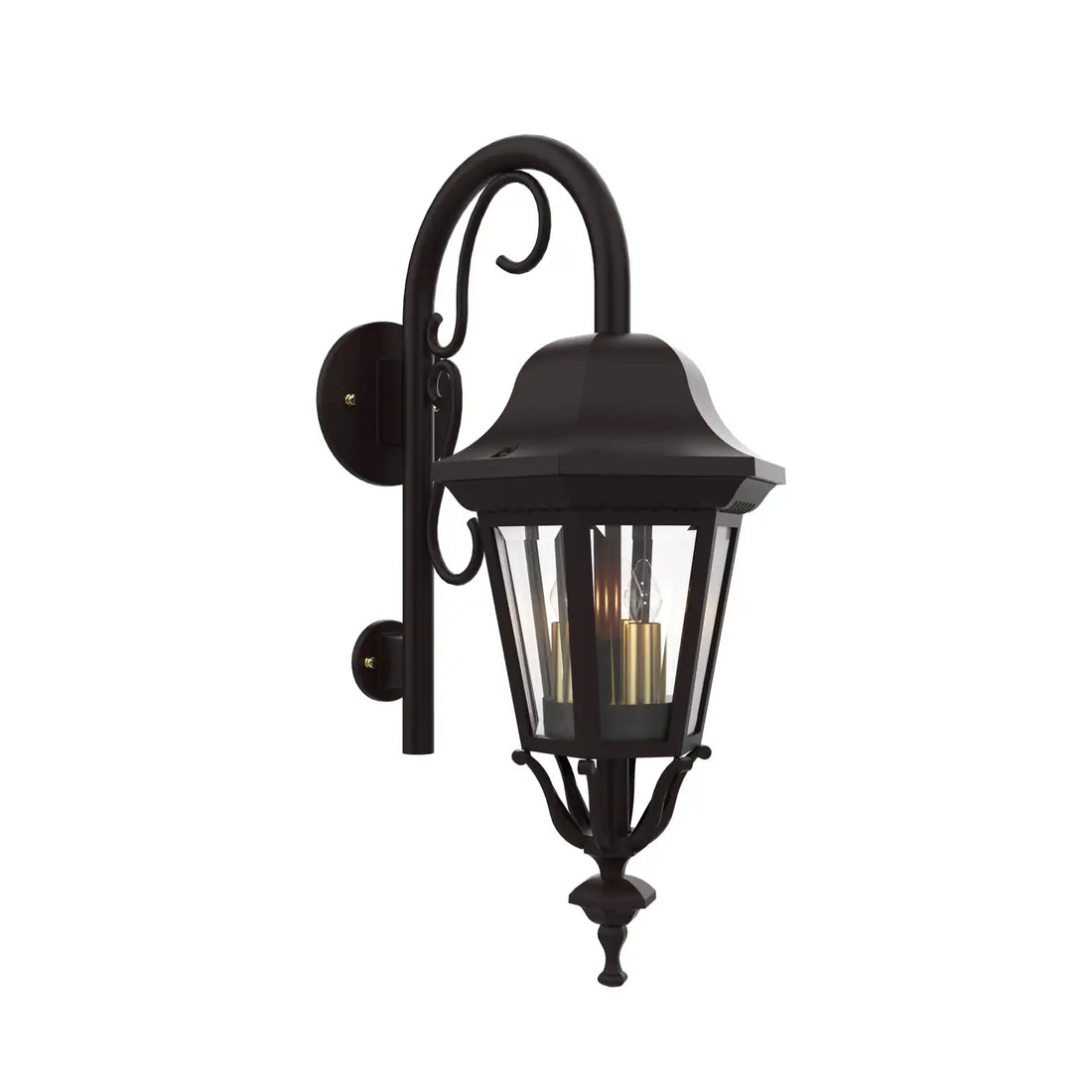 SNOC, FLORENCE - WALL MOUNT DOWN WITH CANE CLOSED BOTTOM SMALL SIZE 13798, OUTDOOR WALL LIGHTS