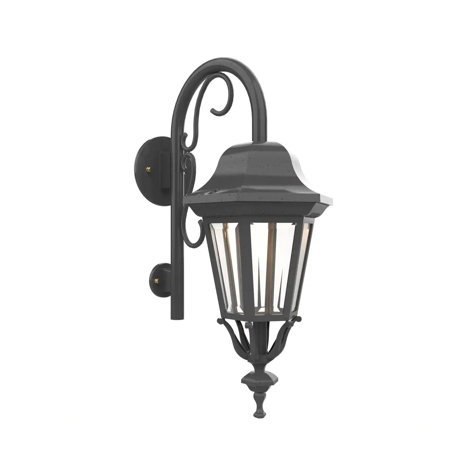 SNOC, FLORENCE - WALL MOUNT DOWN WITH CANE CLOSED BOTTOM SMALL SIZE 13798, OUTDOOR WALL LIGHTS