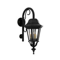SNOC, FLORENCE - WALL MOUNT DOWN WITH CANE CLOSED BOTTOM SMALL SIZE 13798, OUTDOOR WALL LIGHTS