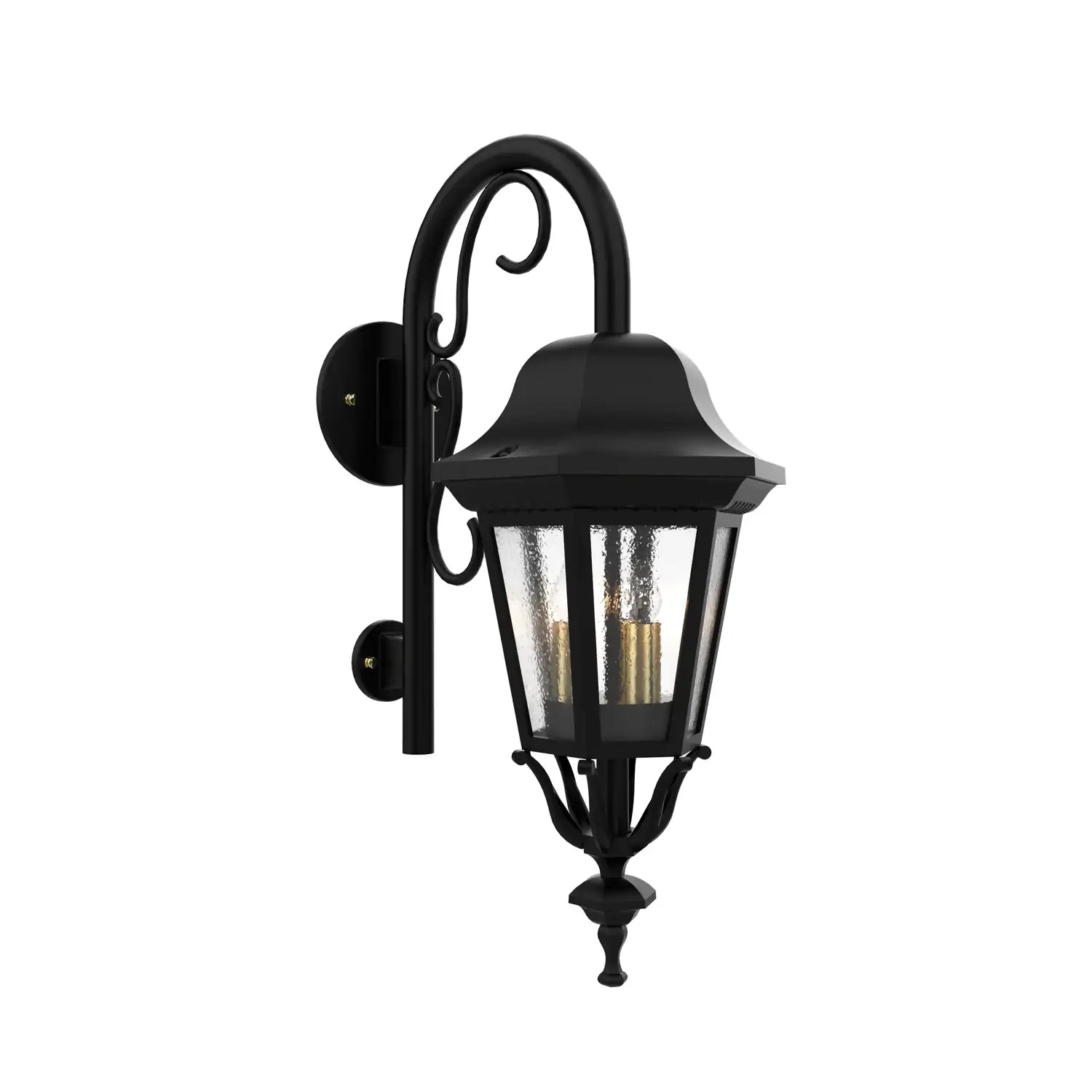 SNOC, FLORENCE - WALL MOUNT DOWN WITH CANE CLOSED BOTTOM SMALL SIZE 13798, OUTDOOR WALL LIGHTS