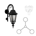 SNOC FLORENCE - THREE-HEAD DOWN MOUNT WITH CLOSED BOTTOM CANE FOR SMALL POLE 13798 3A - Post