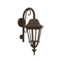 SNOC, FLORENCE - WALL MOUNT DOWN WITH CANE CLOSED BOTTOM SMALL SIZE 13798, OUTDOOR WALL LIGHTS