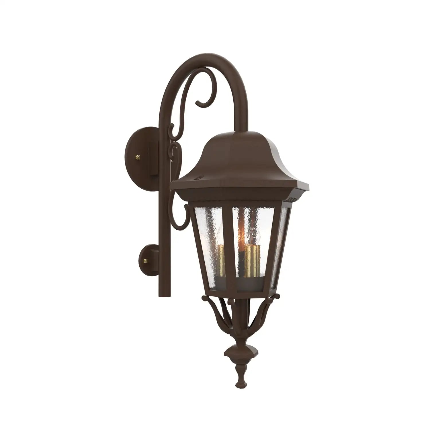 SNOC, FLORENCE - WALL MOUNT DOWN WITH CANE CLOSED BOTTOM SMALL SIZE 13798, OUTDOOR WALL LIGHTS