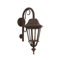 SNOC, FLORENCE - WALL MOUNT DOWN WITH CANE CLOSED BOTTOM SMALL SIZE 13798, OUTDOOR WALL LIGHTS