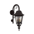 SNOC, FLORENCE - WALL MOUNT DOWN WITH CANE CLOSED BOTTOM SMALL SIZE 13798, OUTDOOR WALL LIGHTS
