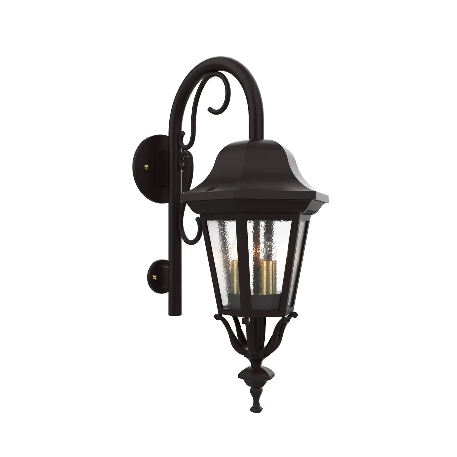 SNOC, FLORENCE - WALL MOUNT DOWN WITH CANE CLOSED BOTTOM SMALL SIZE 13798, OUTDOOR WALL LIGHTS