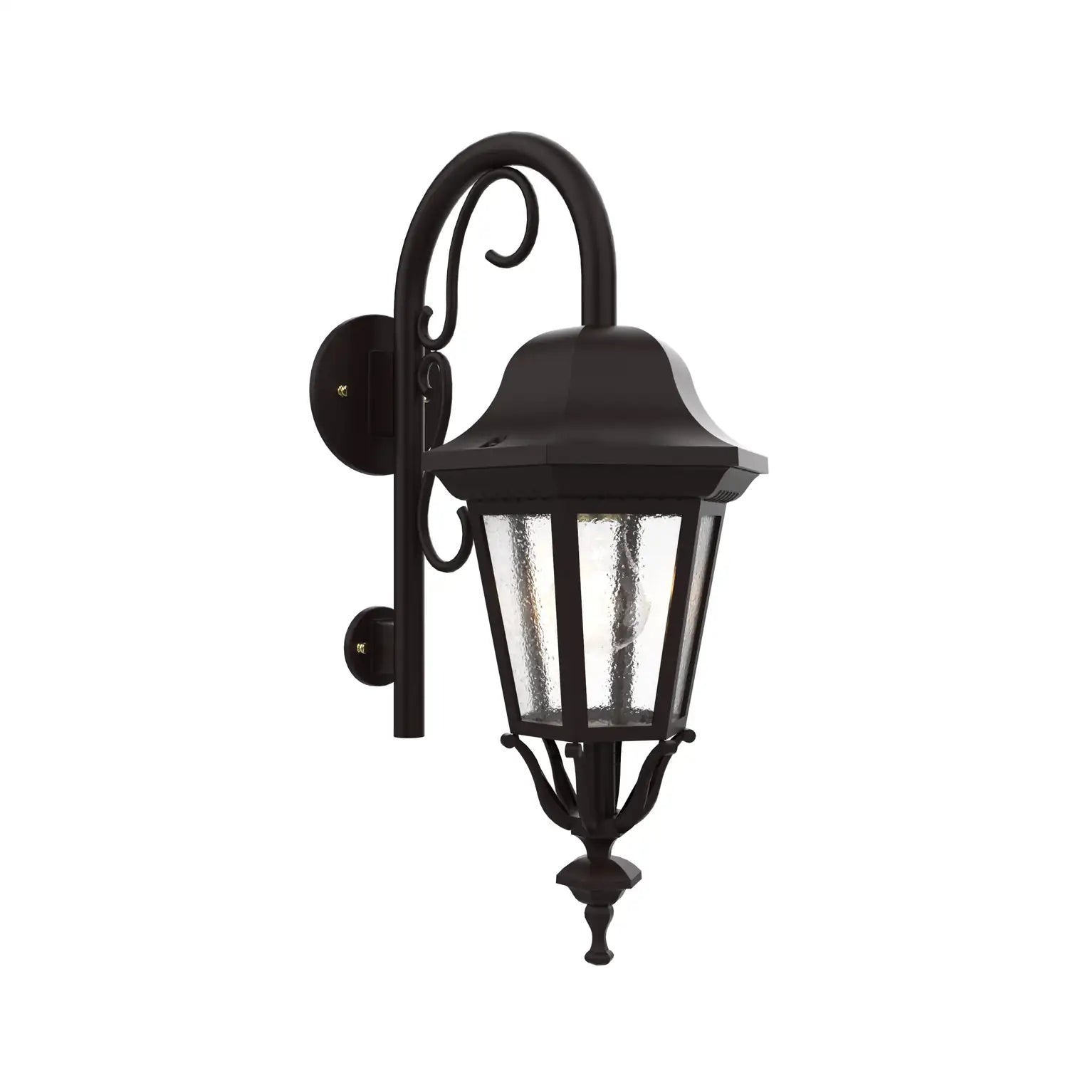 SNOC, FLORENCE - WALL MOUNT DOWN WITH CANE CLOSED BOTTOM SMALL SIZE 13798, OUTDOOR WALL LIGHTS