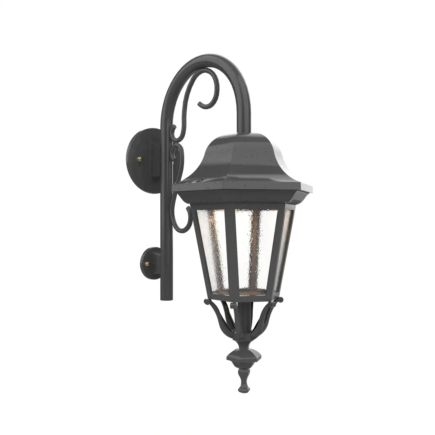 SNOC, FLORENCE - WALL MOUNT DOWN WITH CANE CLOSED BOTTOM SMALL SIZE 13798, OUTDOOR WALL LIGHTS