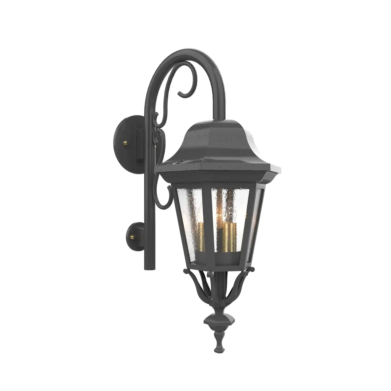 SNOC, FLORENCE - WALL MOUNT DOWN WITH CANE CLOSED BOTTOM SMALL SIZE 13798, OUTDOOR WALL LIGHTS