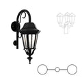 SNOC FLORENCE - TWO-HEAD DOWN MOUNT WITH CLOSED BOTTOM CANE FOR SMALL POST 13798 2A - Post