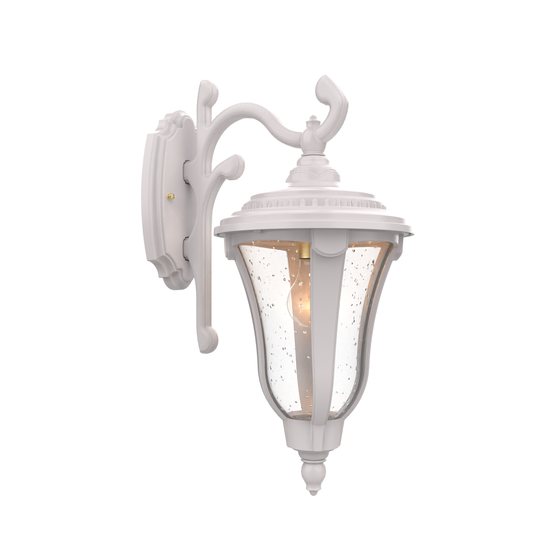 SNOC, MUNICH - WALL MOUNTED DECORATIVE ARM DOWN CLOSED BOTTOM SMALL FORMAT 14283, OUTDOOR WALL LIGHTS