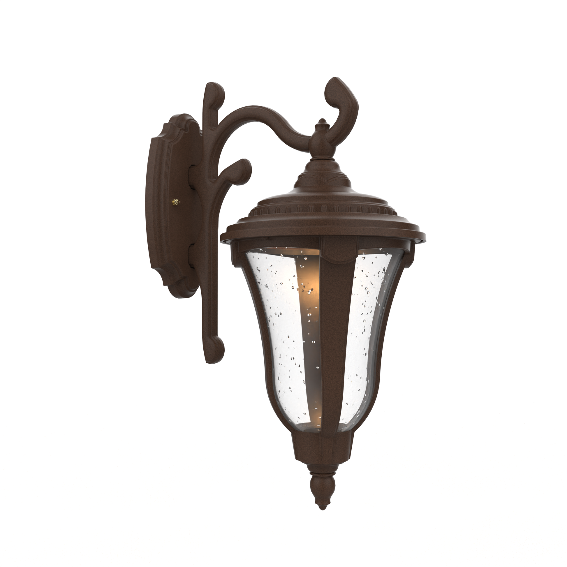 SNOC, MUNICH - WALL MOUNTED DECORATIVE ARM DOWN CLOSED BOTTOM SMALL FORMAT 14283, OUTDOOR WALL LIGHTS