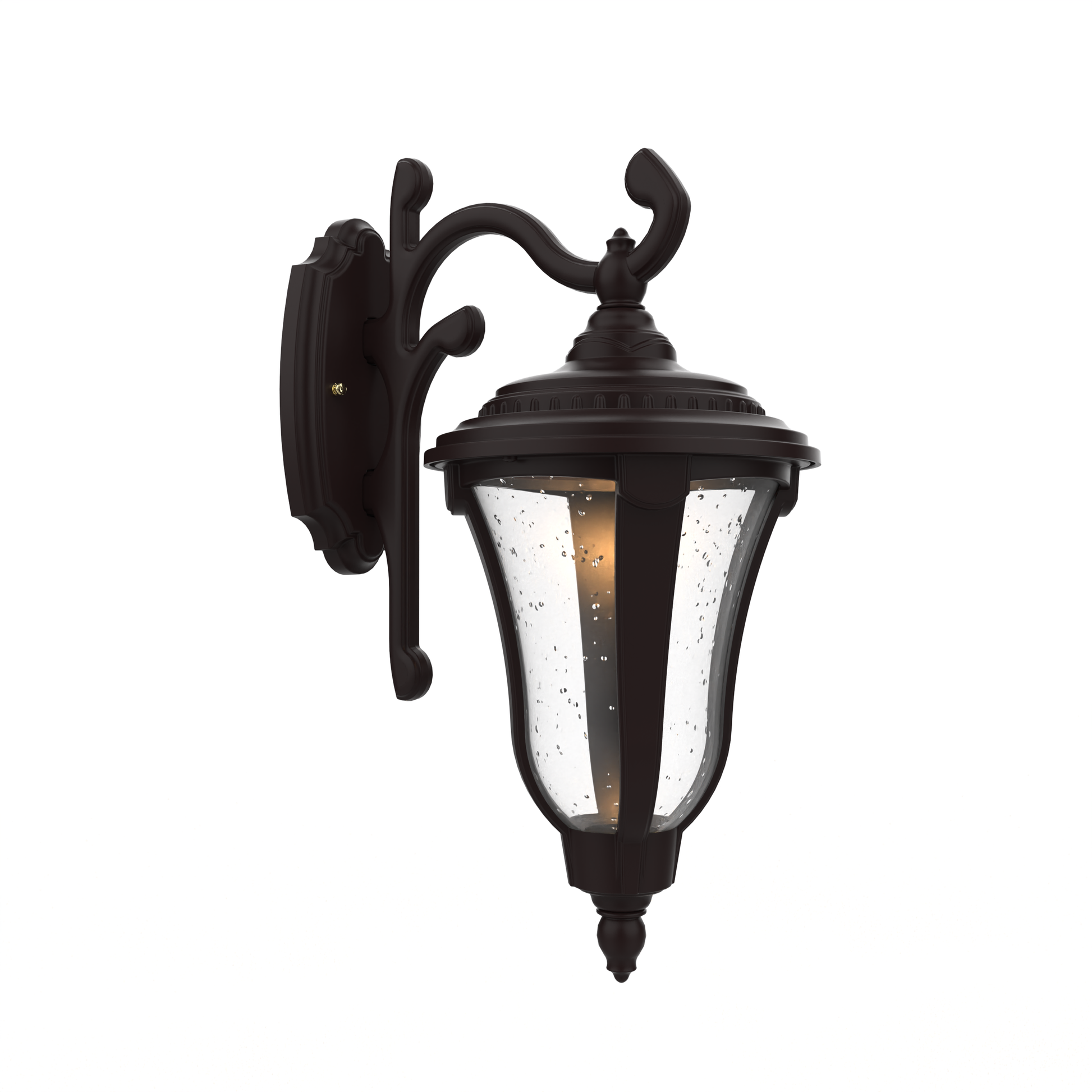 SNOC, MUNICH - WALL MOUNTED DECORATIVE ARM DOWN CLOSED BOTTOM SMALL FORMAT 14283, OUTDOOR WALL LIGHTS