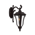 SNOC, MUNICH - WALL MOUNTED DECORATIVE ARM DOWN CLOSED BOTTOM SMALL FORMAT 14283, OUTDOOR WALL LIGHTS