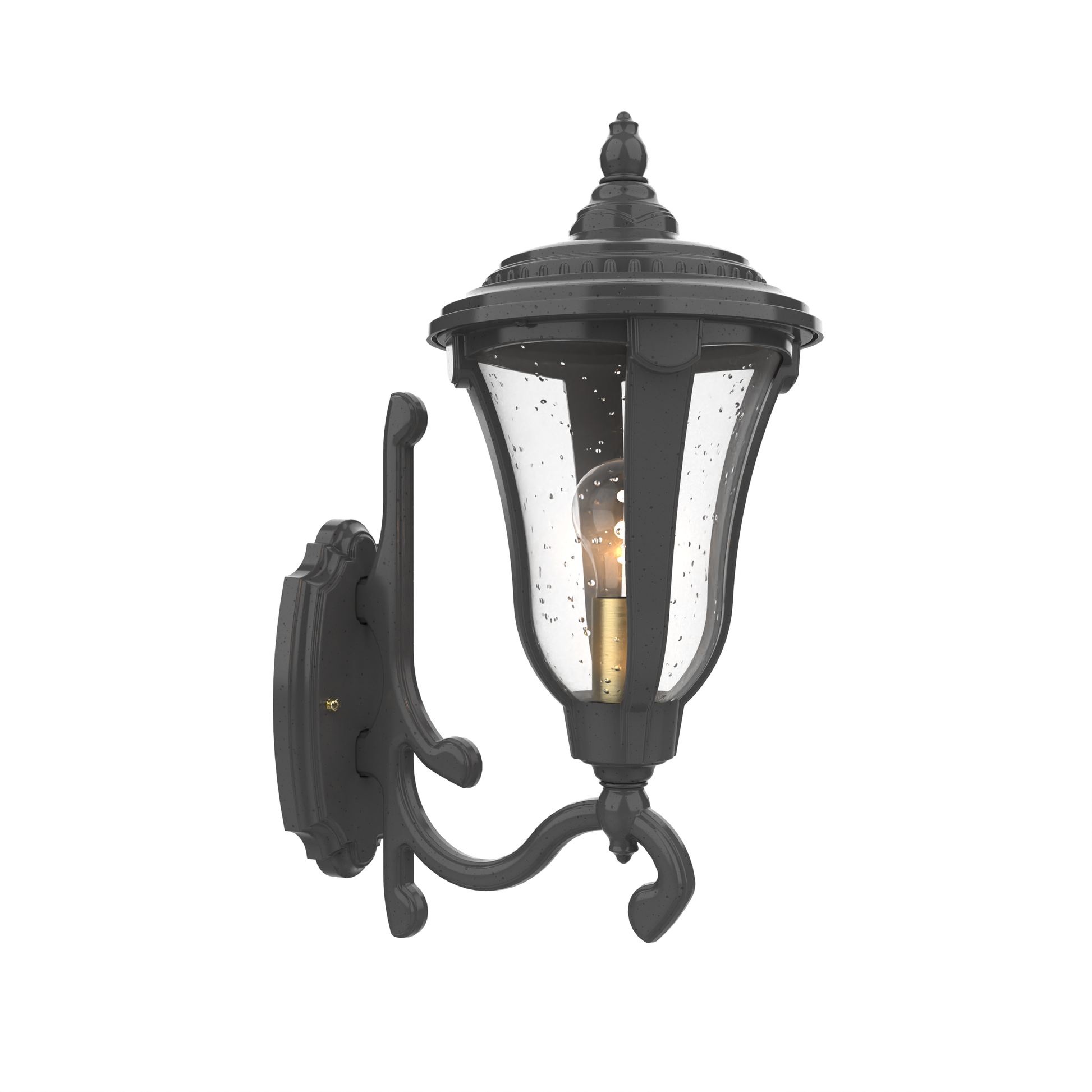 SNOC, MUNICH - WALL MOUNT DECORATIVE ARM UP SMALL 14287, OUTDOOR WALL LIGHTS