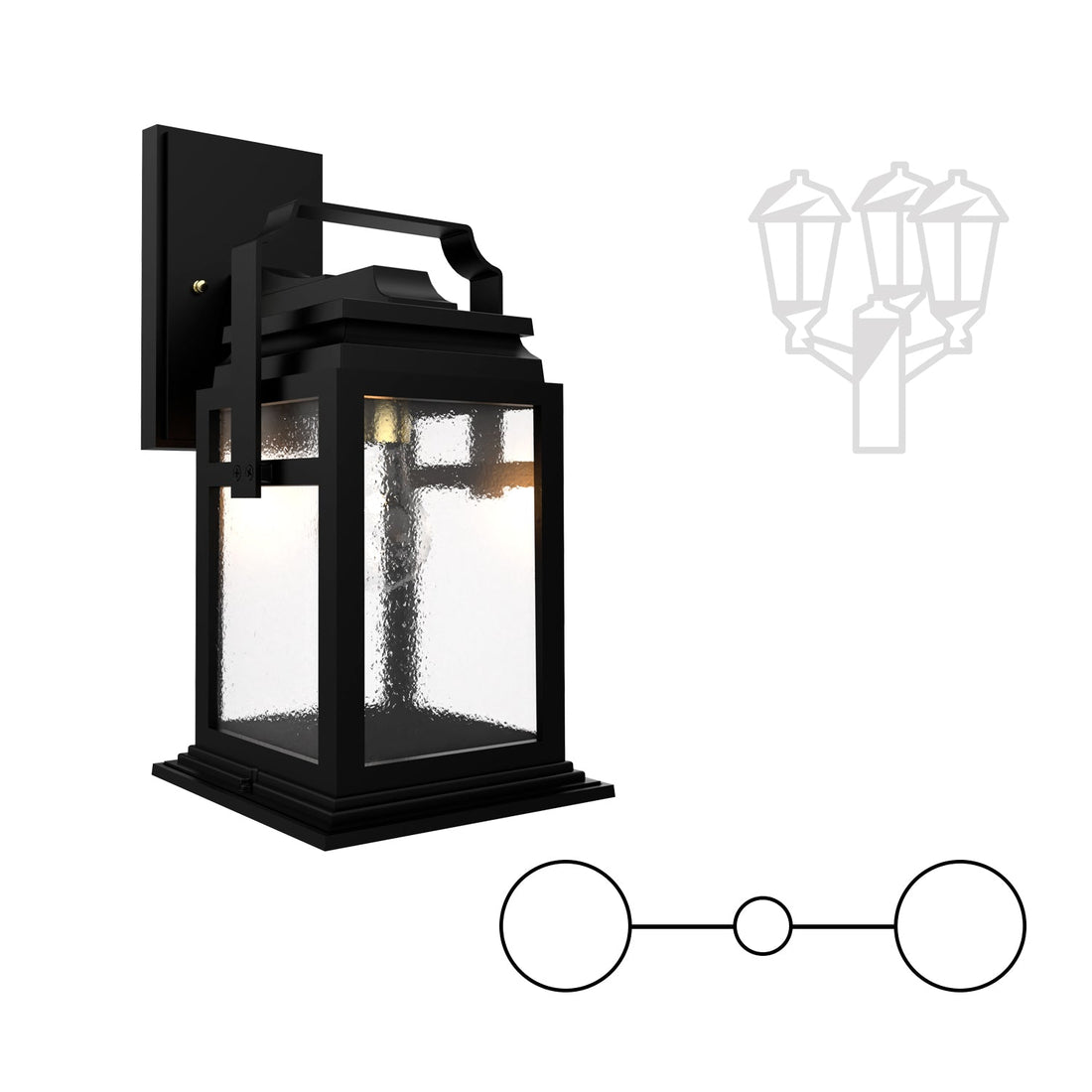 SNOC SERIE 65E - TWO-HEAD OPEN BOTTOM MOUNTING FOR SMALL POST 16501 2A - Post
