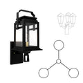 SNOC SERIE 65E - THREE HEAD UP MOUNT FOR SMALL POST 16502 3A - Post