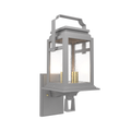 SNOC, SERIE 65E - WALL MOUNTED UPWARDS SMALL FORMAT 16502, OUTDOOR WALL LIGHTS