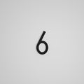 SNOC 6 INCH FLOATING ADDRESS NUMBERS [1711] 1711