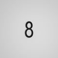 SNOC 6 INCH FLOATING ADDRESS NUMBERS [1711] 1711