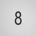 SNOC 8 INCH FLOATING ADDRESS NUMBERS 1711