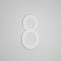SNOC 12 INCH FLOATING ADDRESS NUMBERS 1711