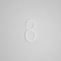 SNOC 8 INCH FLOATING ADDRESS NUMBERS 1711