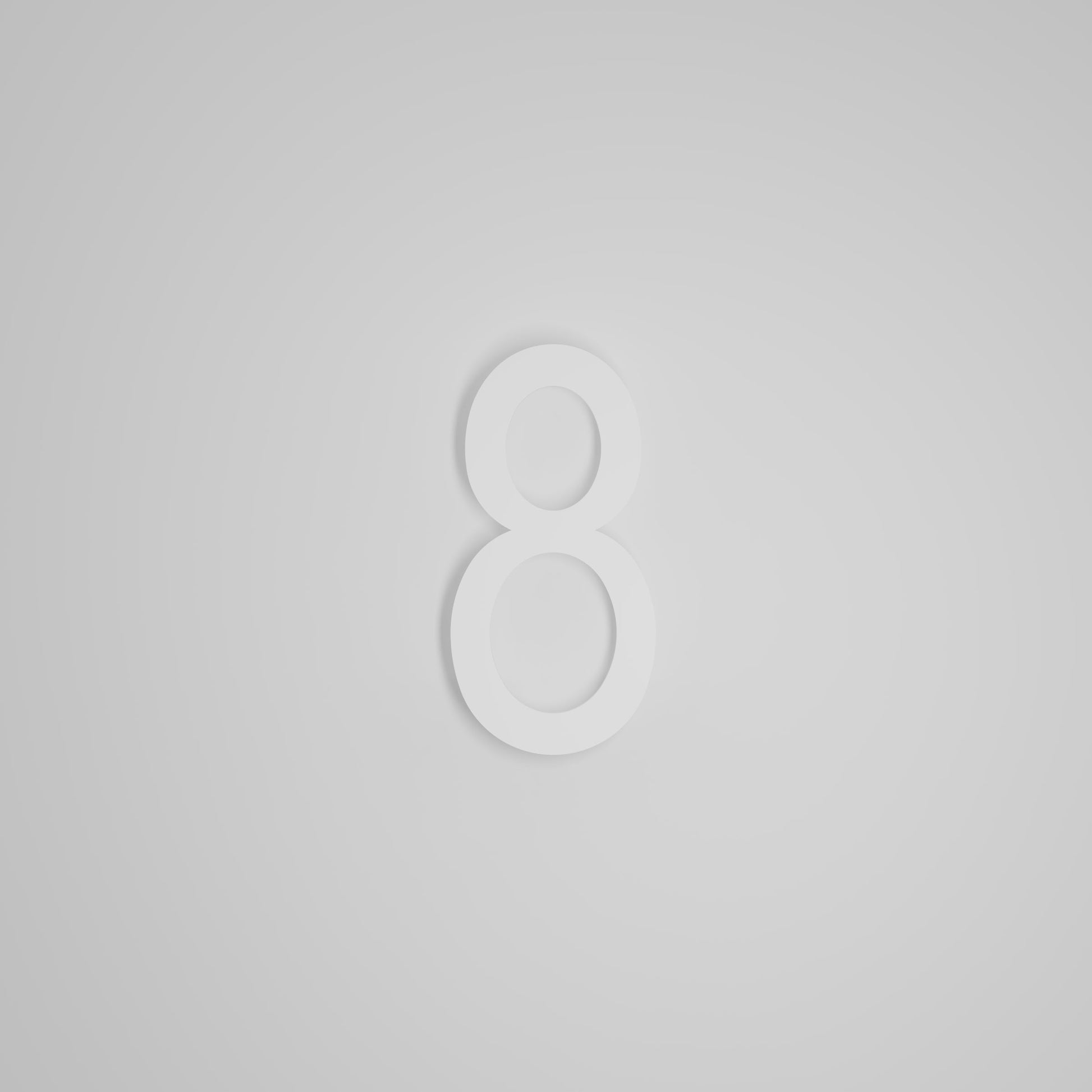 SNOC 8 INCH FLOATING ADDRESS NUMBERS 1711