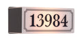 SNOC NEW YORK - ADDRESS PLAQUE ILLUMINATED NUMBERS BLACK 1713 - DO NOT SHOW ON WEBSITE