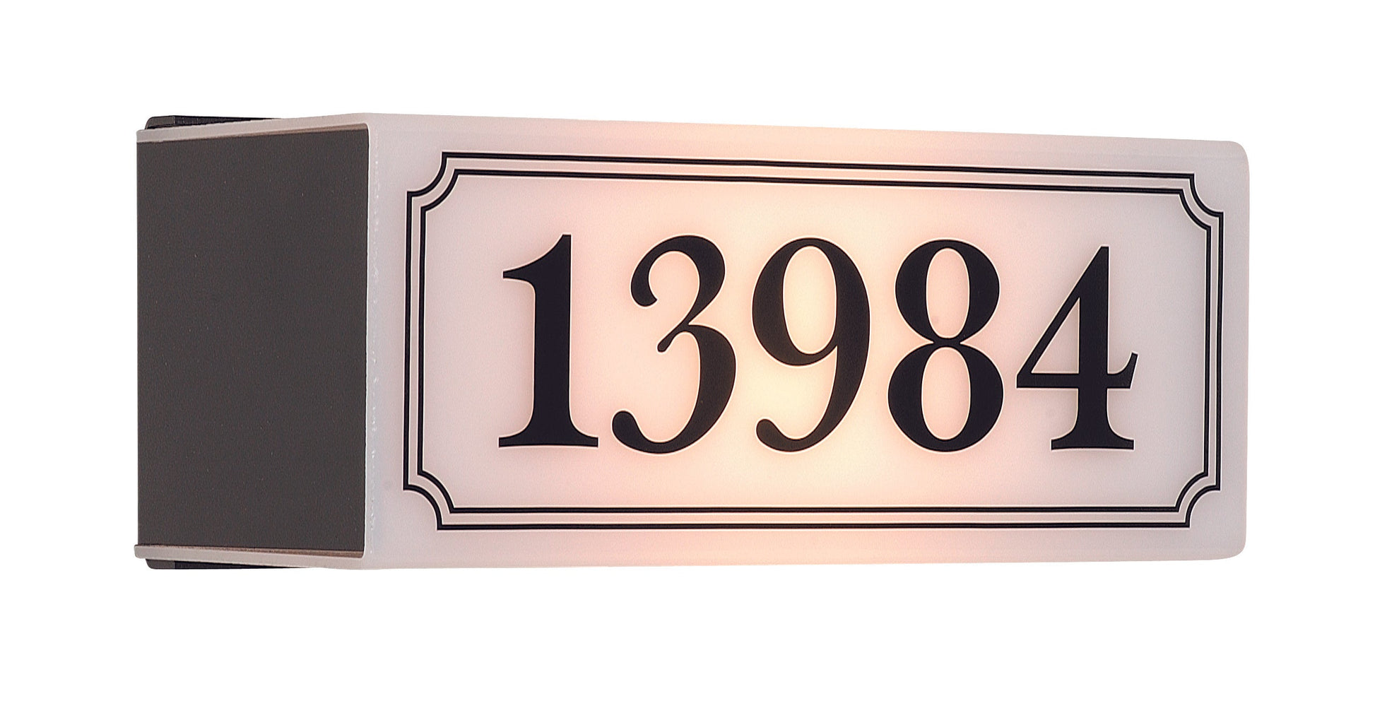 SNOC NEW YORK - ADDRESS PLAQUE ILLUMINATED NUMBERS BLACK 1713 - DO NOT SHOW ON WEBSITE
