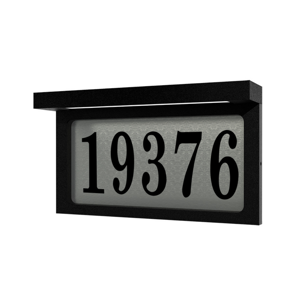 SNOC TAMPA - ILLUMINATED HORIZONTAL STAINLESS STEEL ADDRESS PLAQUE 1718 - DO NOT SHOW ON WEBSITE