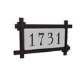 SNOC HAVANA - HORIZONTAL ADDRESS PLAQUE 1731 - DO NOT SHOW ON WEBSITE