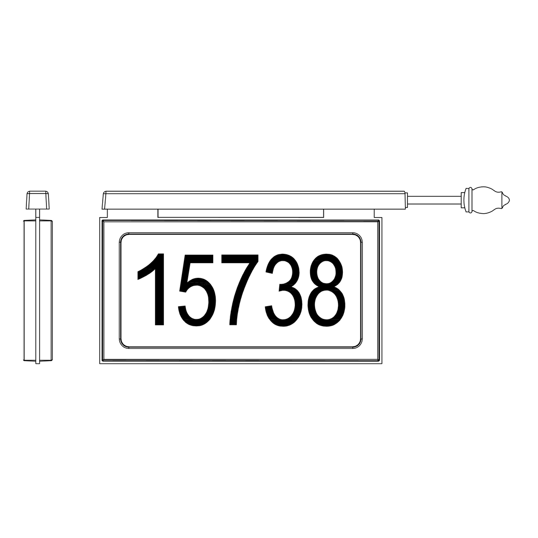 SNOC TAMPA - HORIZONTAL ADDRESS PLAQUE FOR POST 1774 - DO NOT SHOW ON WEBSITE
