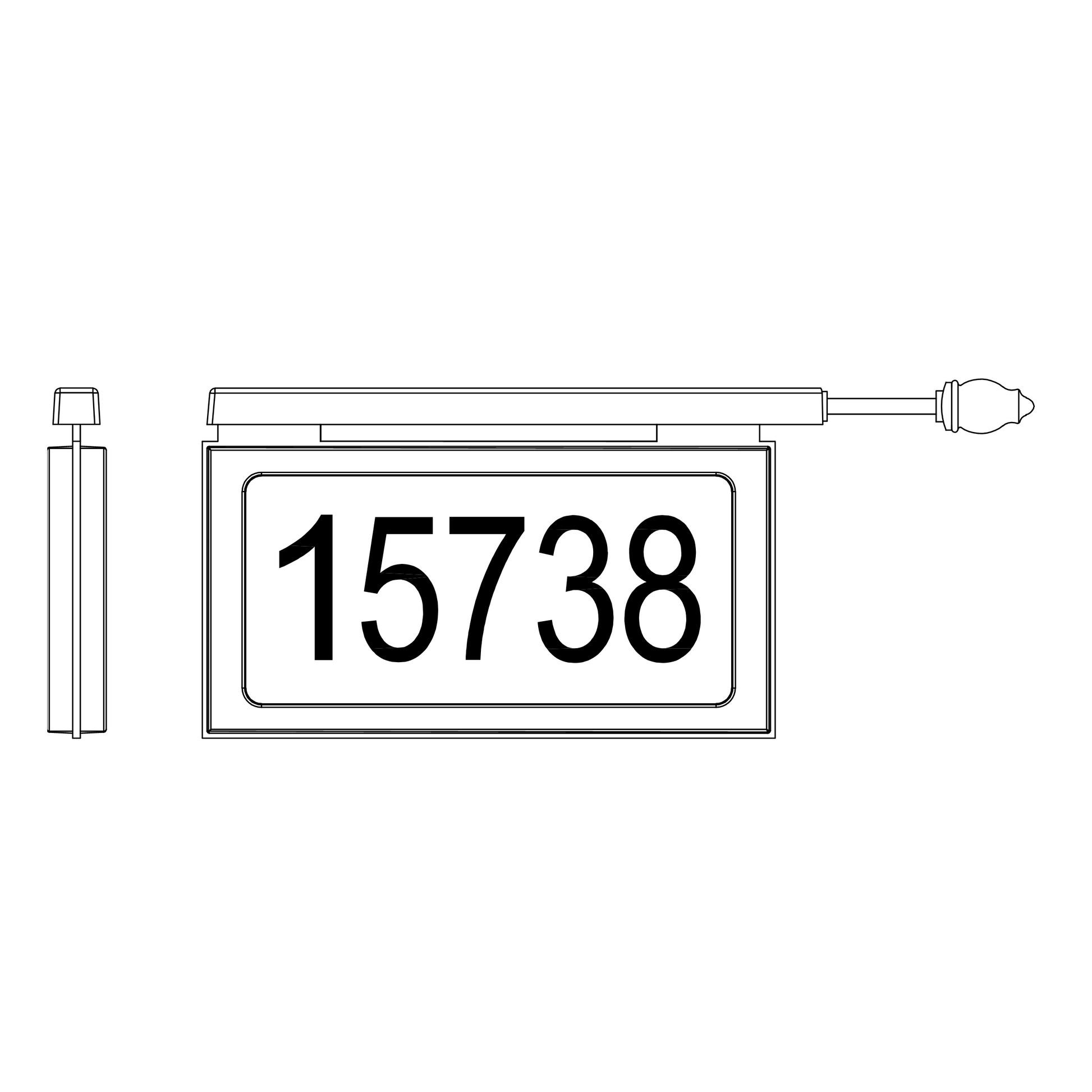 SNOC TAMPA - HORIZONTAL ADDRESS PLAQUE FOR POST 1774 - DO NOT SHOW ON WEBSITE
