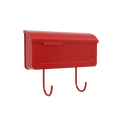 SNOC FLORENCE - HORIZONTAL MAILBOX WITH HOOKS 1791 - DO NOT SHOW ON WEBSITE