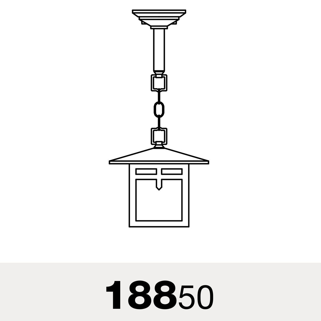 SNOC, GLASGOW - CEILING MOUNTING WITH CHAIN OPEN BOTTOM SMALL FORMAT 18850, OUTDOOR CEILING LIGHT