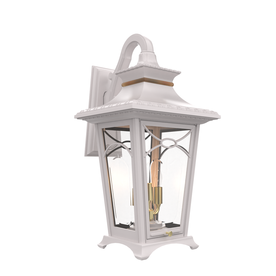 SNOC, BELLISSIMA - WALL MOUNTED DECORATIVE ARM DOWN CLOSED BOTTOM MEDIUM FORMAT 20121, OUTDOOR WALL LIGHTS