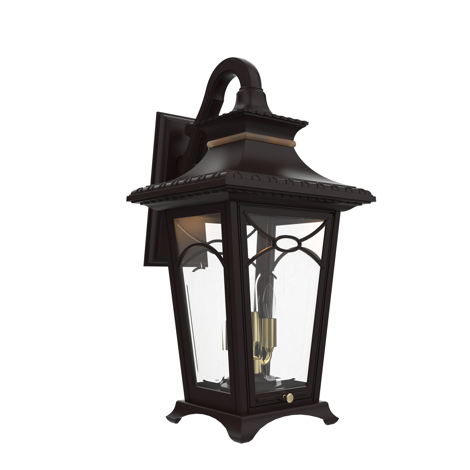 SNOC, BELLISSIMA - WALL MOUNTED DECORATIVE ARM DOWN CLOSED BOTTOM MEDIUM FORMAT 20121, OUTDOOR WALL LIGHTS