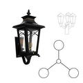 SNOC BELLISSIMA - DECORATIVE ARM UP THREE-HEAD MOUNTING FOR MEDIUM POLE 20124 3A - Post