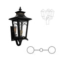 SNOC BELLISSIMA - DECORATIVE ARM UP DOUBLE HEAD MOUNT FOR MEDIUM POST 20124 2A - Post