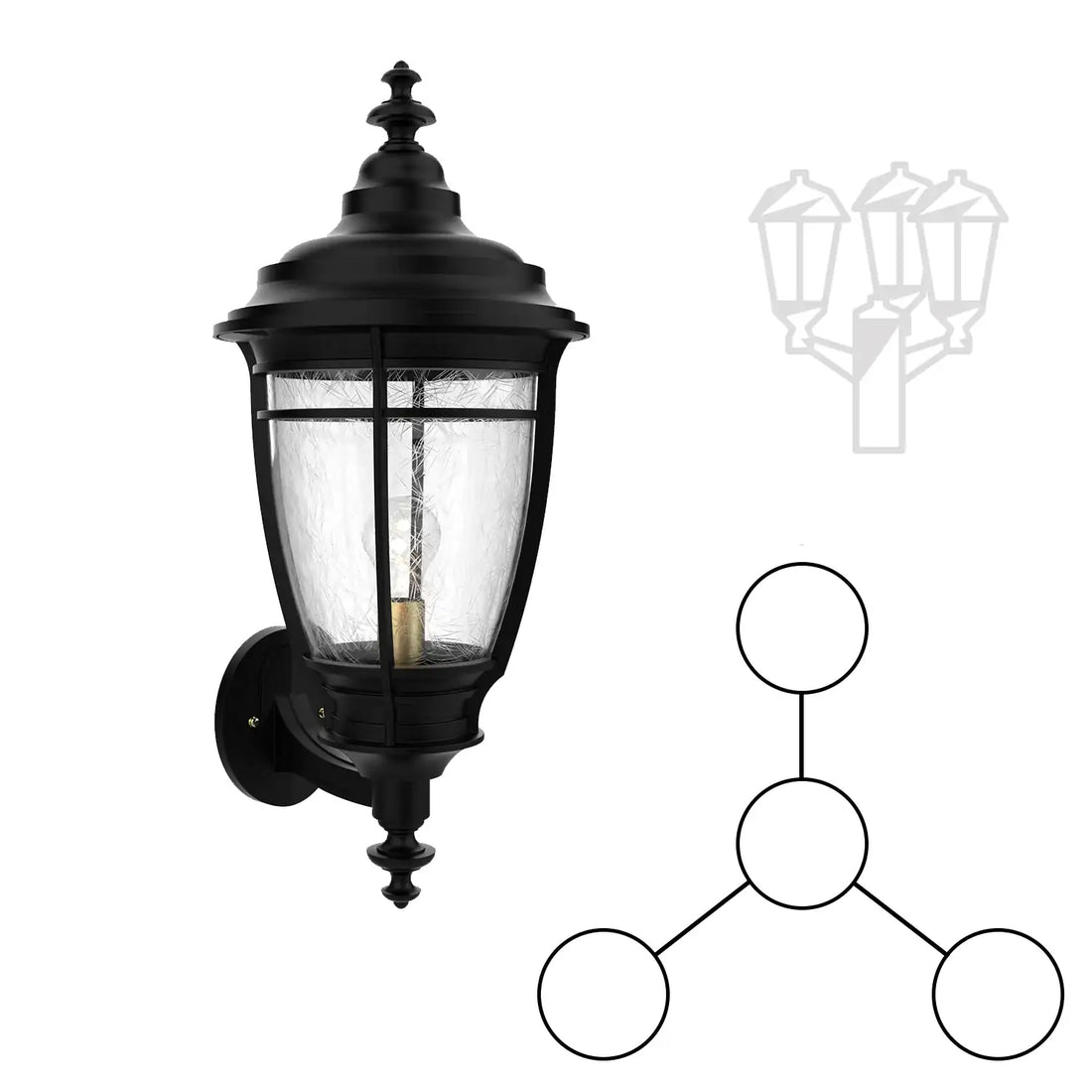 SNOC PORTLAND - THREE-HEAD MOUNTING AND CENTER HEAD UP FOR MEDIUM POLE 20224 3A1 - Post
