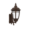 SNOC, PORTLAND - WALL MOUNT DECORATIVE ARM UP MEDIUM FORMAT 20284, OUTDOOR WALL LIGHTS