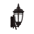 SNOC, PORTLAND - WALL MOUNT DECORATIVE ARM UP MEDIUM FORMAT 20284, OUTDOOR WALL LIGHTS