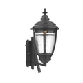 SNOC, PORTLAND - WALL MOUNT DECORATIVE ARM UP MEDIUM FORMAT 20284, OUTDOOR WALL LIGHTS
