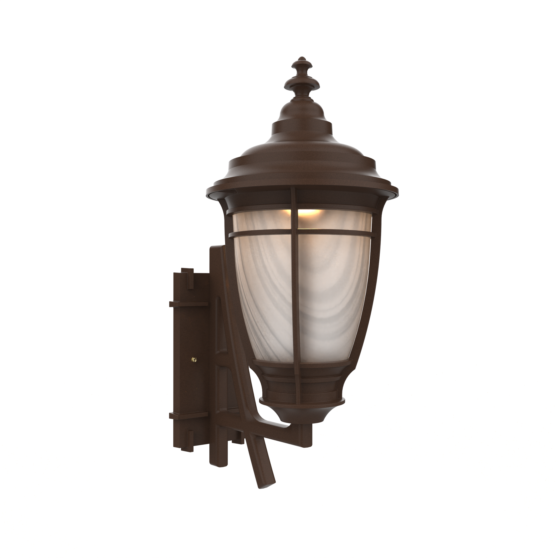 SNOC, PORTLAND - WALL MOUNT DECORATIVE ARM UP MEDIUM FORMAT 20284, OUTDOOR WALL LIGHTS