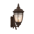 SNOC, PORTLAND - WALL MOUNT DECORATIVE ARM UP MEDIUM FORMAT 20284, OUTDOOR WALL LIGHTS